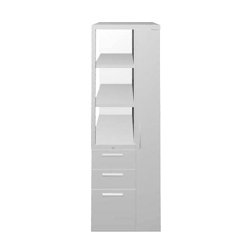 Teknion 5-High Right-hand Side Storage Locker in Storm White